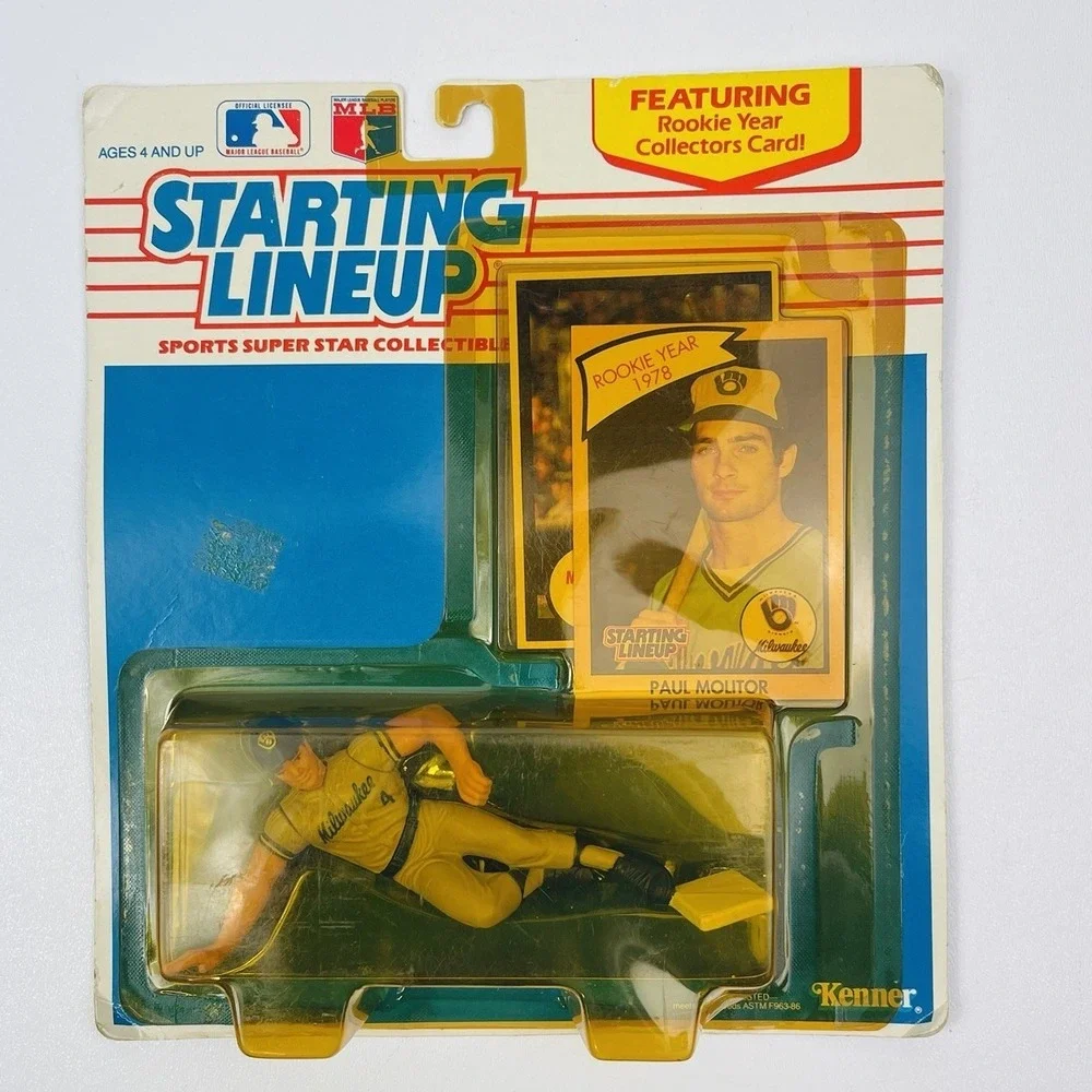 1990 Starting Lineup MLB Baseball Paul Molitor Milwaukee Brewers Action Figure